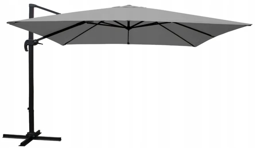 Стилен сив чадър MINI ROMA 2,5 × 2,5 м