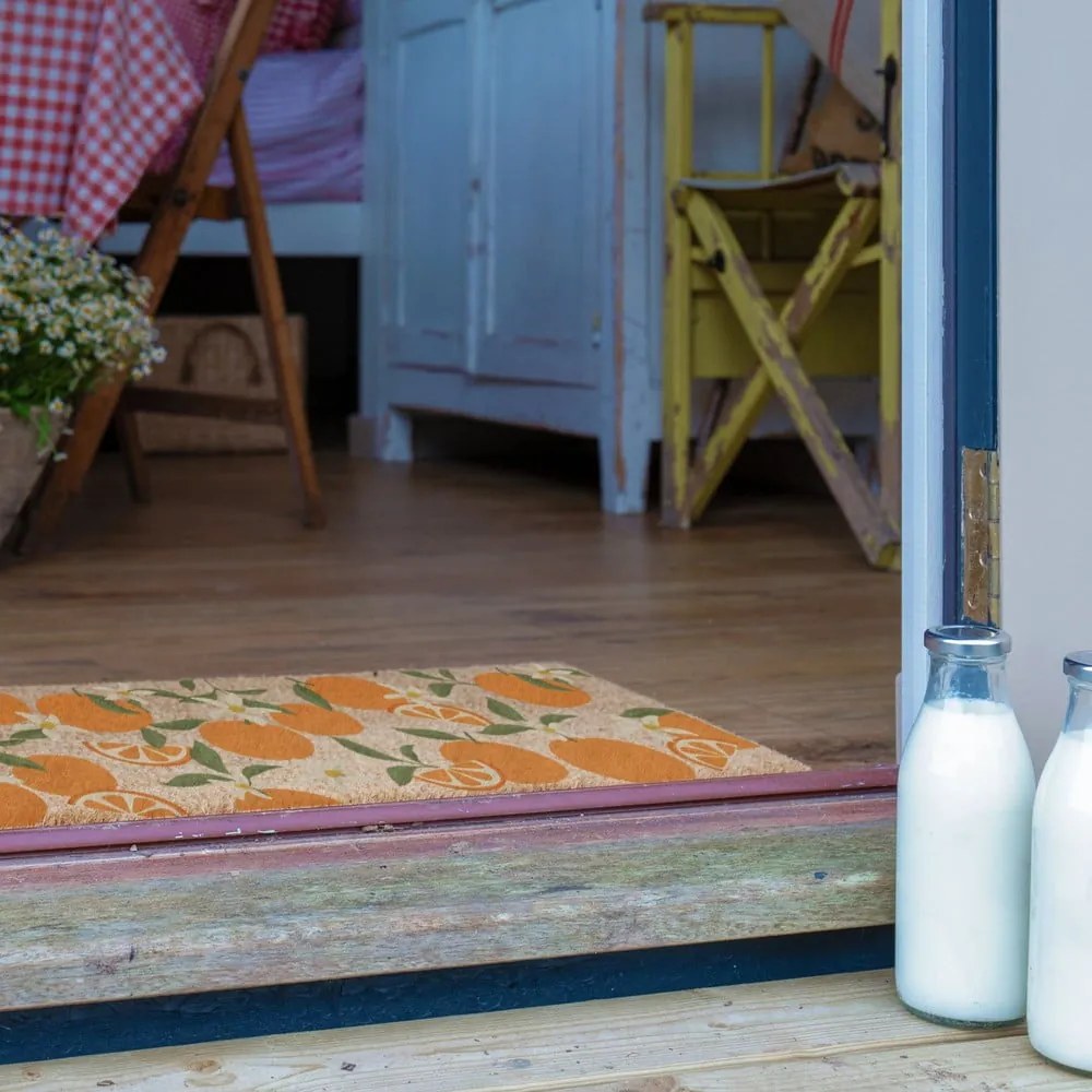 Изтривалка от кокосови влакна 40x120 cm Orange – Artsy Doormats