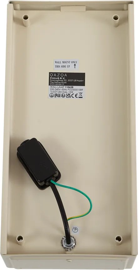 Класическа външна стенна лампа бежова IP44 - Rotterdam