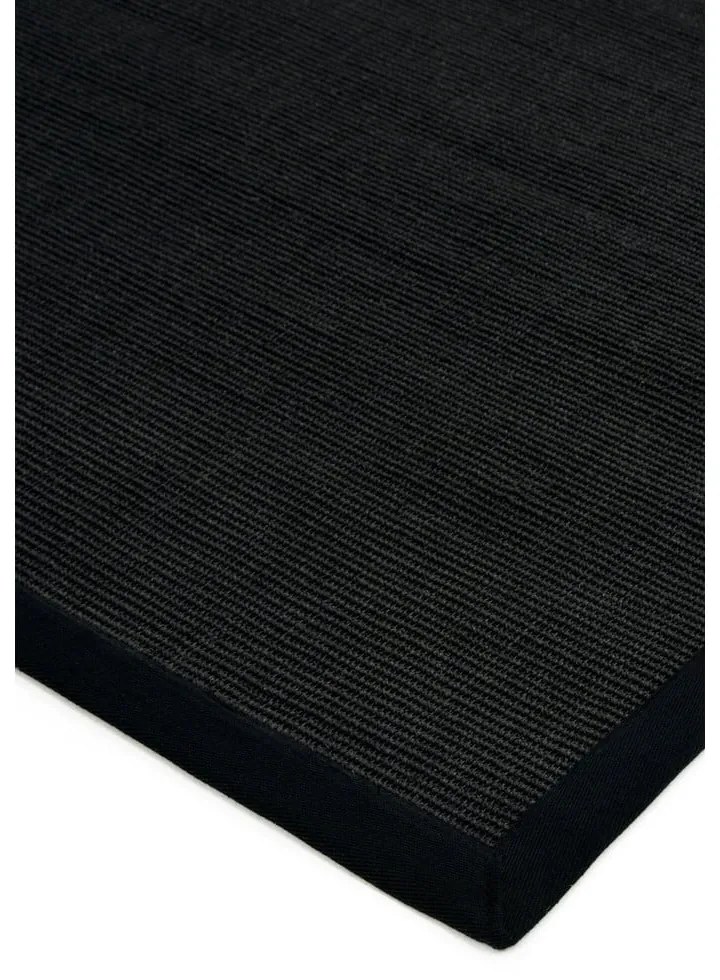 Черен килим 300x200 cm Sisal - Asiatic Carpets