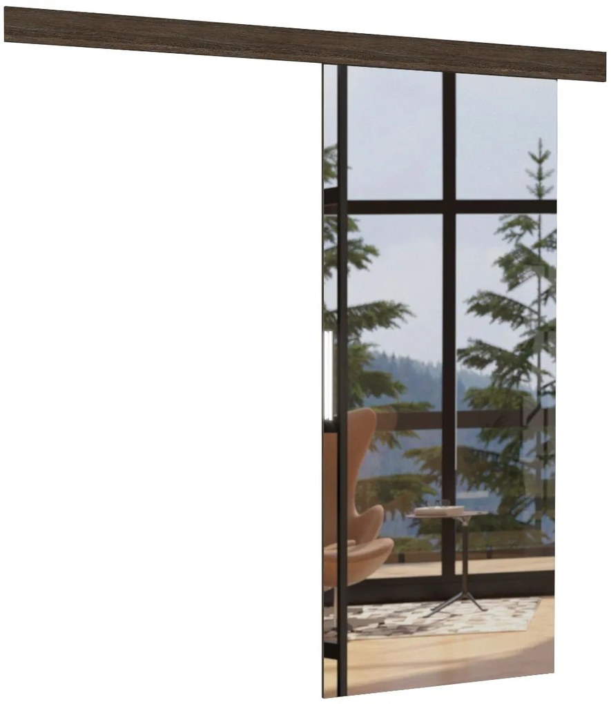 Плъзгаща се врата Zebra-Fusiko-Leuko gualistero-96 x 205 cm