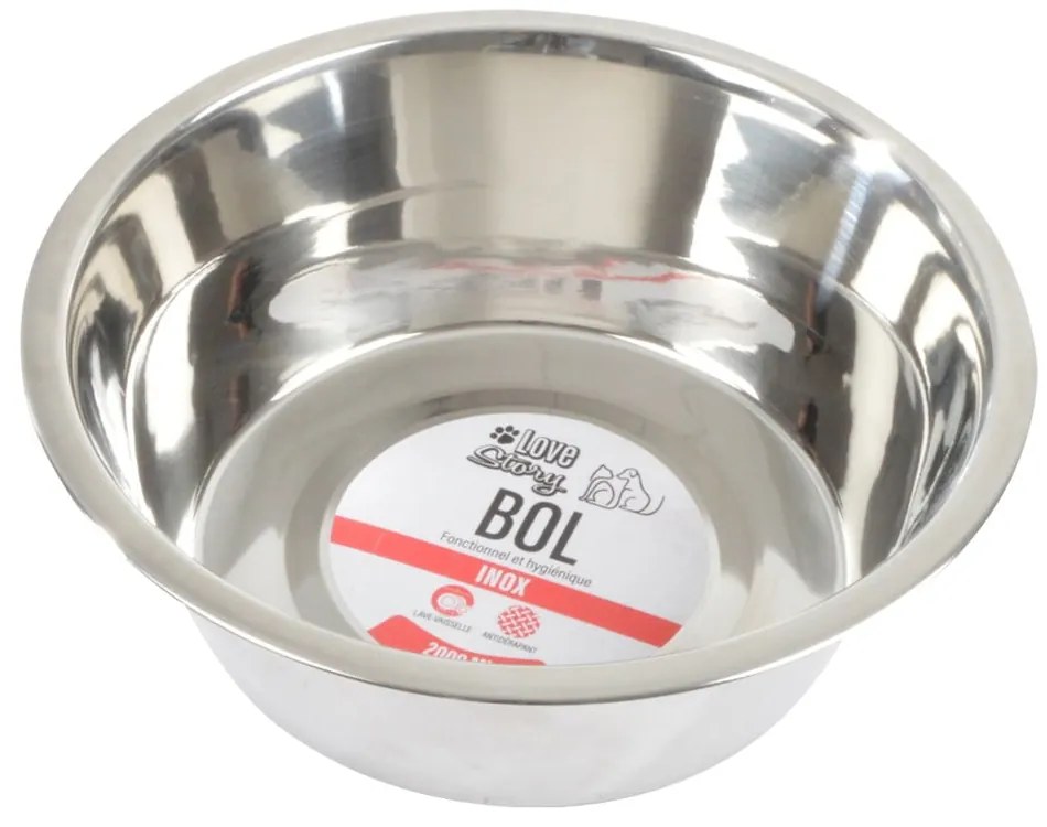 Купа за куче от неръждаема стомана ø 25 cm – Love Story