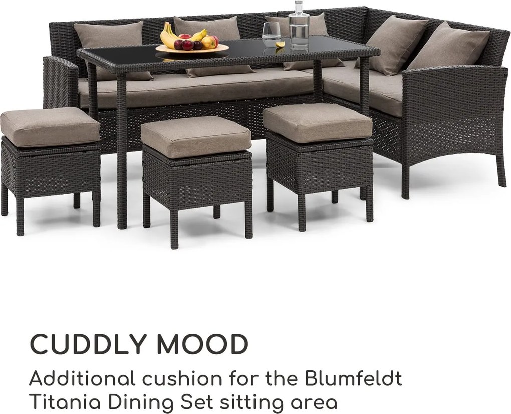 Blumfeldt Titania Pillow, възглавница, полиестер, водоотблъскваща, кафява