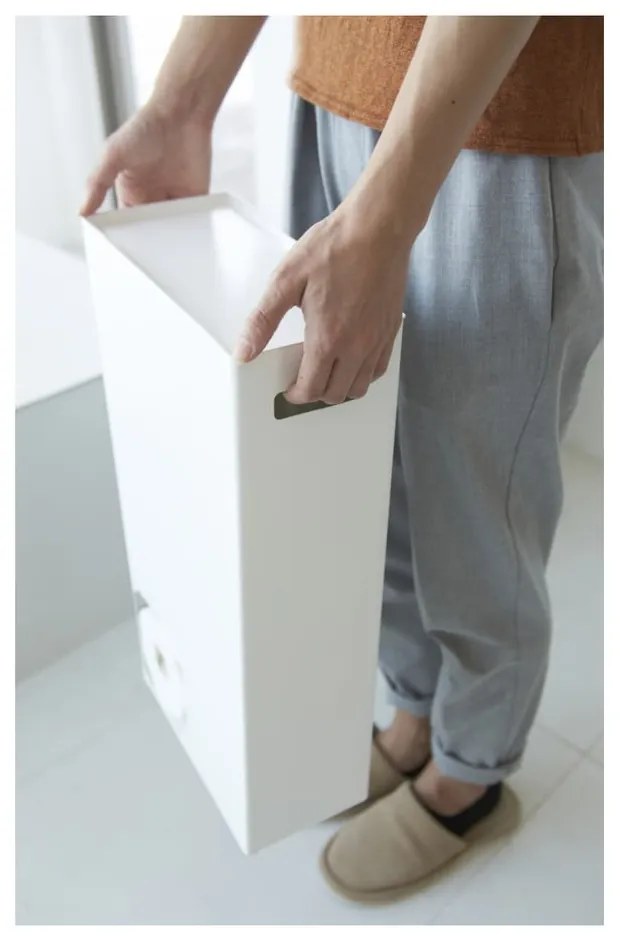 Бял диспенсър за тоалетна хартия Rin Stocker Tower - YAMAZAKI