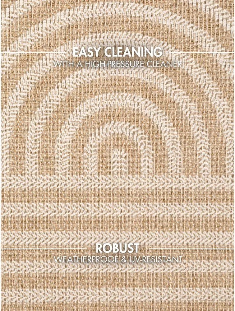 Кремав/в естествен цвят килим за открито и закрито 160x230 cm Haringey Woodfield – Ted Baker