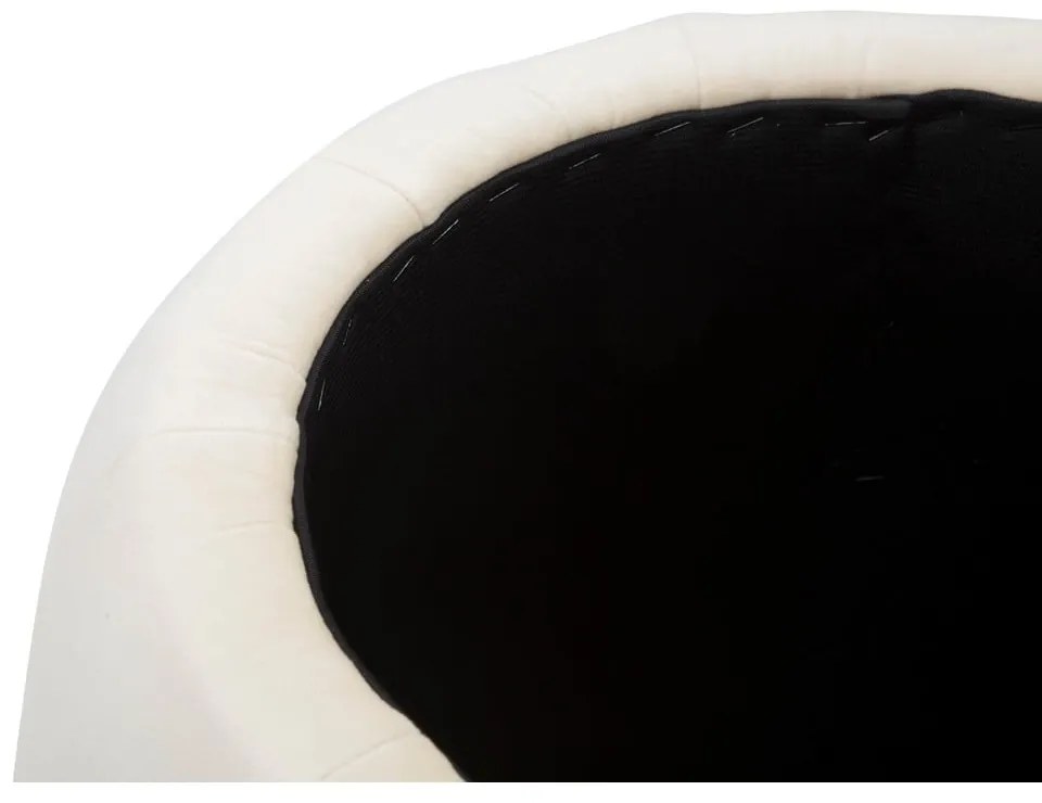 Табуретка от кремаво кадифе Paris - Mauro Ferretti