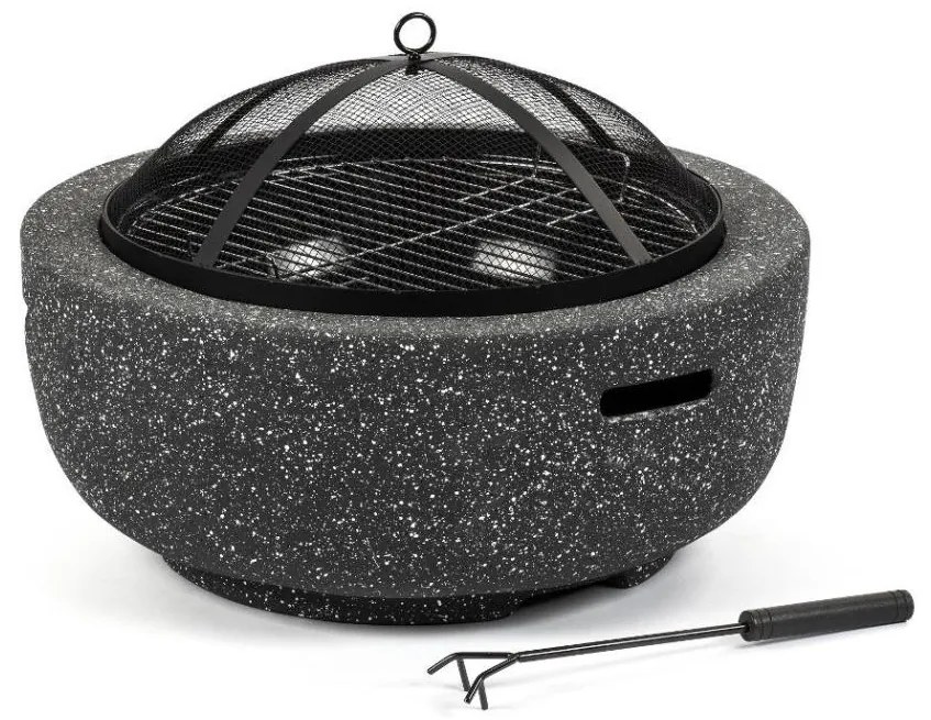 Fieldmann - Преносимо огнище за дърва с решетка антрацит