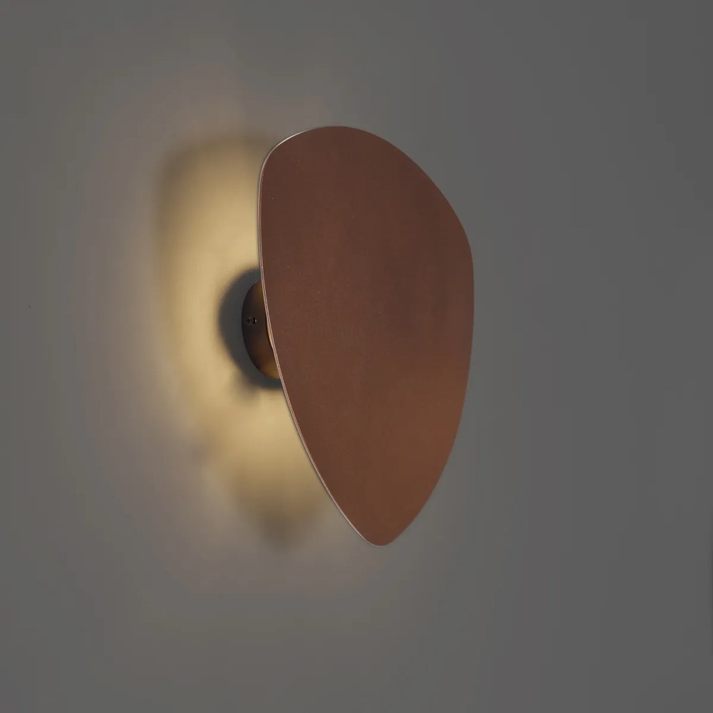 Дизайнерска стенна лампа бронзова органична 32 см 2 светлини - Pulley