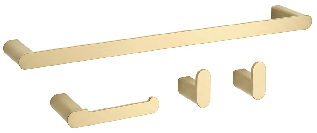 Комплект аксесоари за баня Mati Brush Gold  4 части