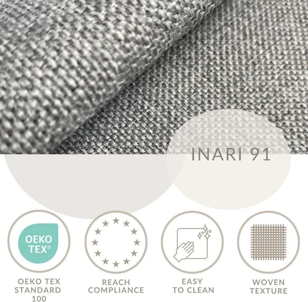 Сиво боксспринг легло 180x200 cm с място за съхранение Caya – Maison de Rêve