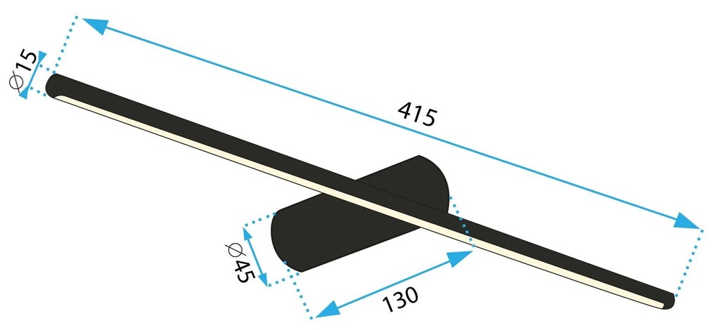 Аплик LED 40CM APP1341-W Black