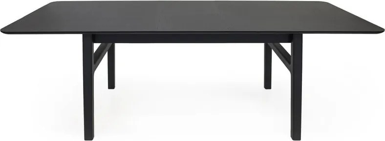 Сгъваема трапезна маса с допълнителна плоча от дъб 90x180 cm Curved – Woodman