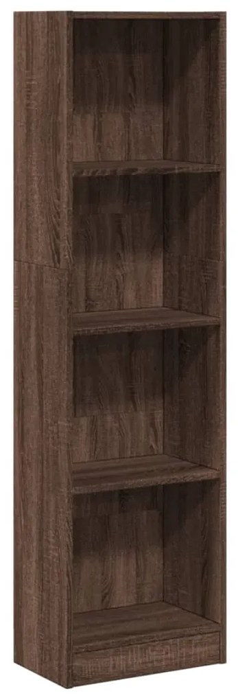 857789 vidaXL Библиотека, кафяв дъб, 40x24x143 см, инженерно дърво