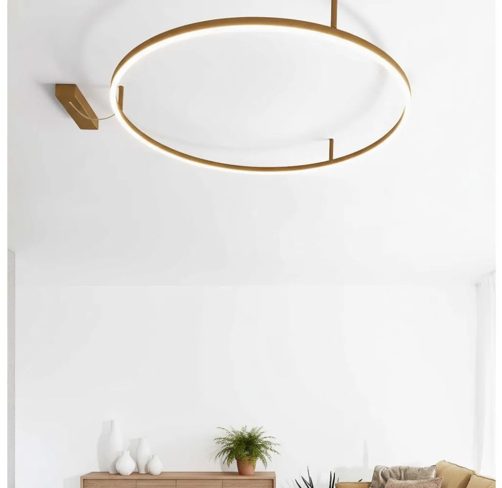 Ideal Lux - LED таванно осветително тяло ORACLE SLIM LED/29W/230V 3000K Ø 50 см, златисто