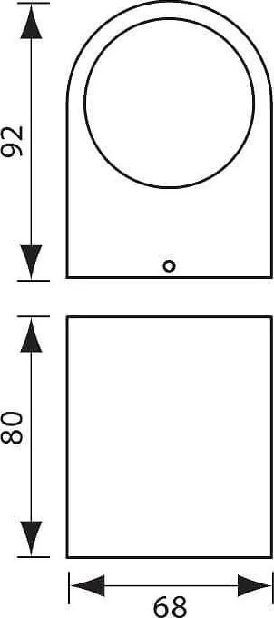 Фасадно осветително тяло PORTO, бял, 1xGU10