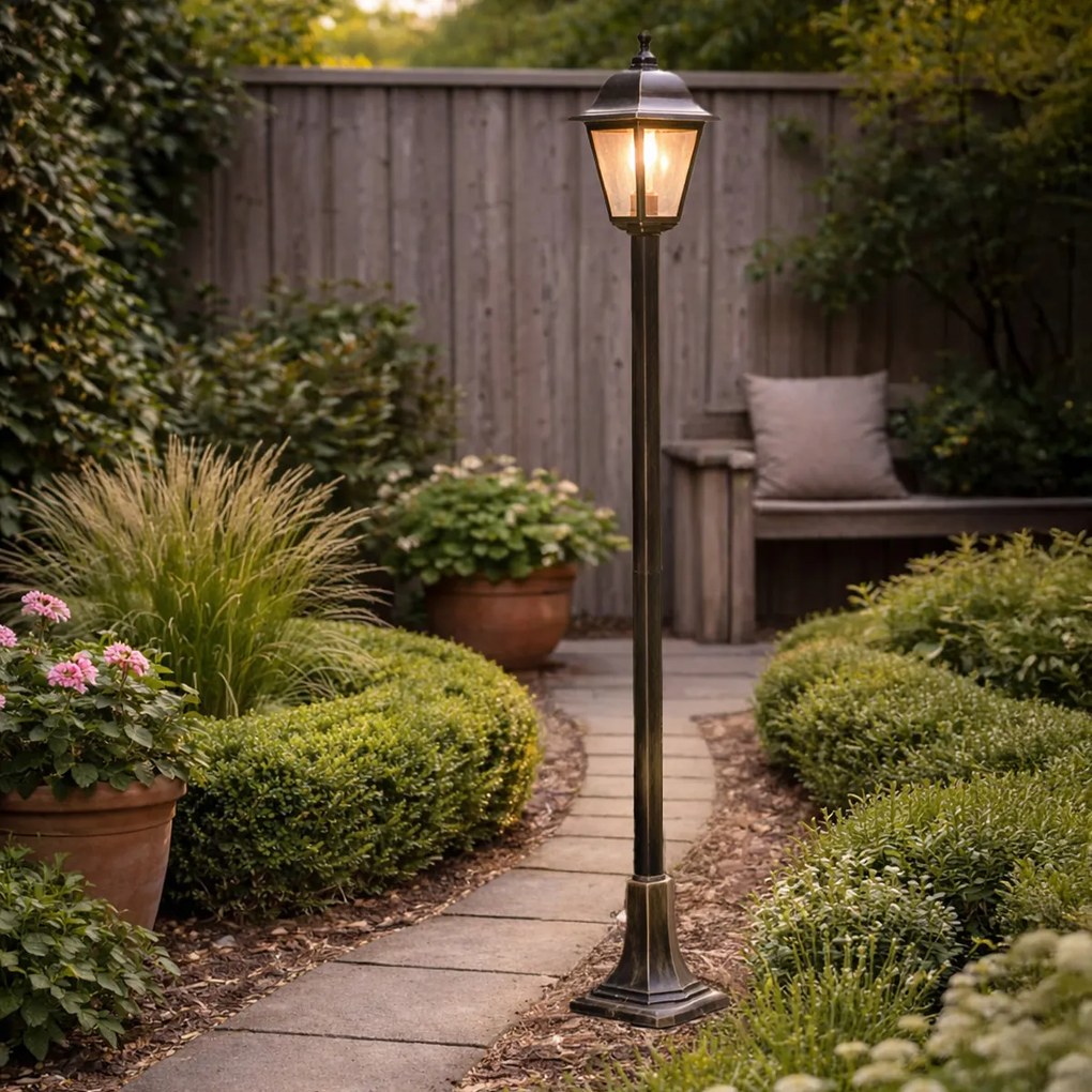 Класически фенер антично злато 122 см IP44 - Capital