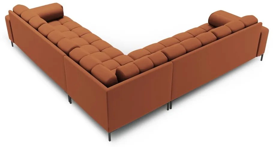 Ъглов диван в тухлен цвят (променлив) Bali – Cosmopolitan Design