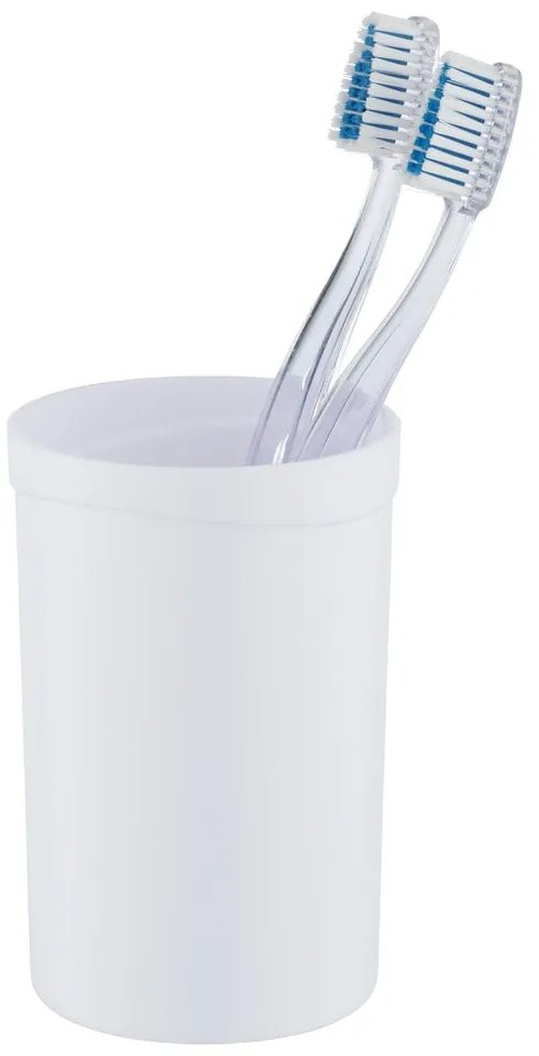 Бяла пластмасова чаша за четки за зъби Vigo - Allstar
