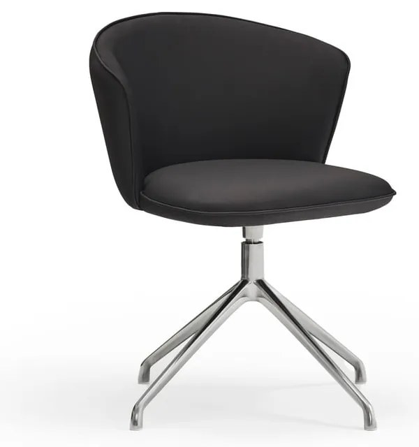 Черни тапицирани трапезни столове в комплект 2 бр. Add – Teulat