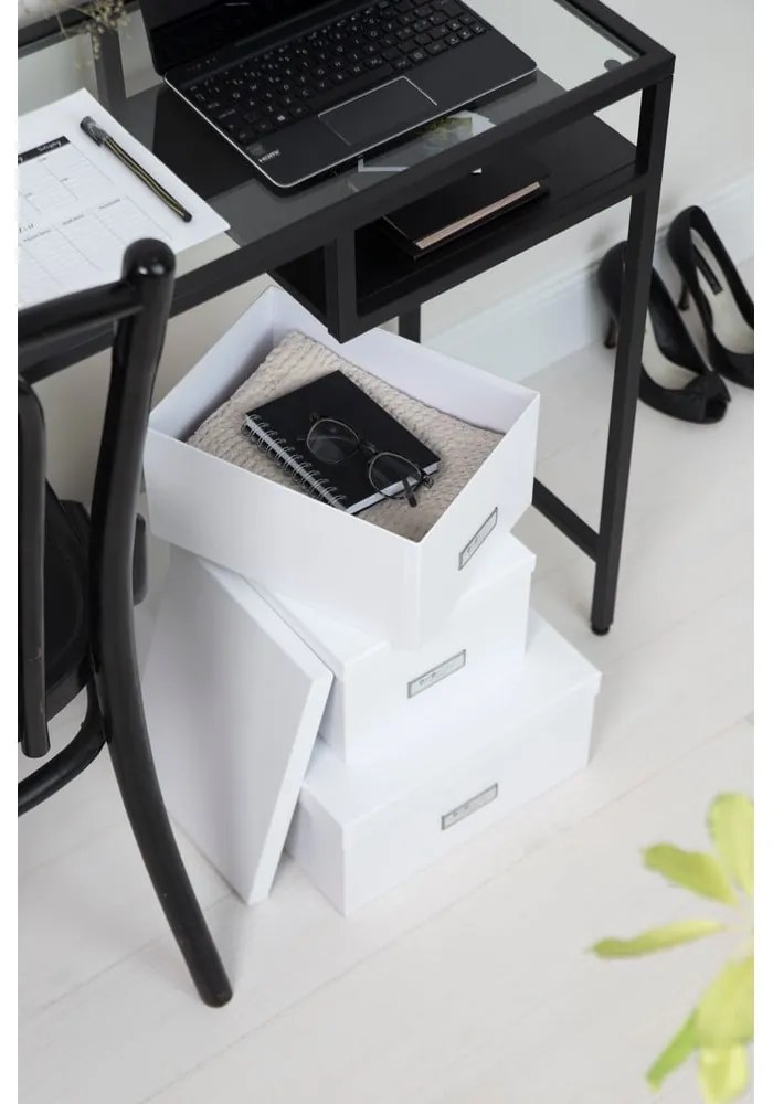 Комплект от 3 бели кутии за съхранение Inge - Bigso Box of Sweden