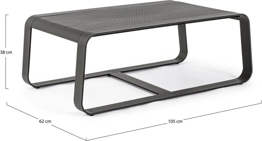 Алуминиева градинска масичка за кафе 62x105 cm Merrigan – Bizzotto