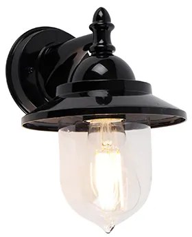 Класически външен стенен аплик черен IP44 - Oxford