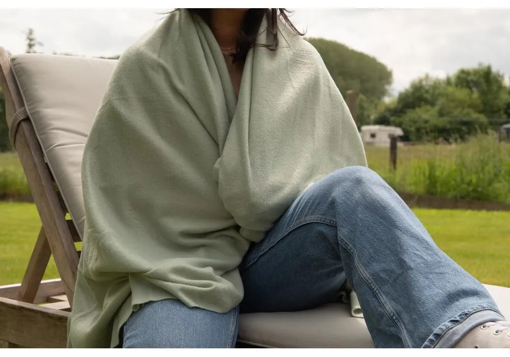 Зелено одеяло от флийс 130x160 cm Riso – Tiseco Home Studio