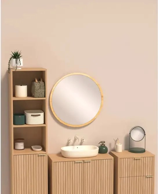 Огледало за баня 5five Ficus, Кръгло, Pivot Duo