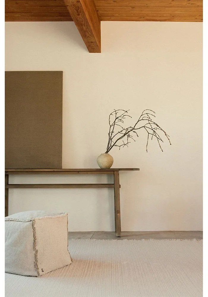 Кремав пуф Handloom – Lorena Canals