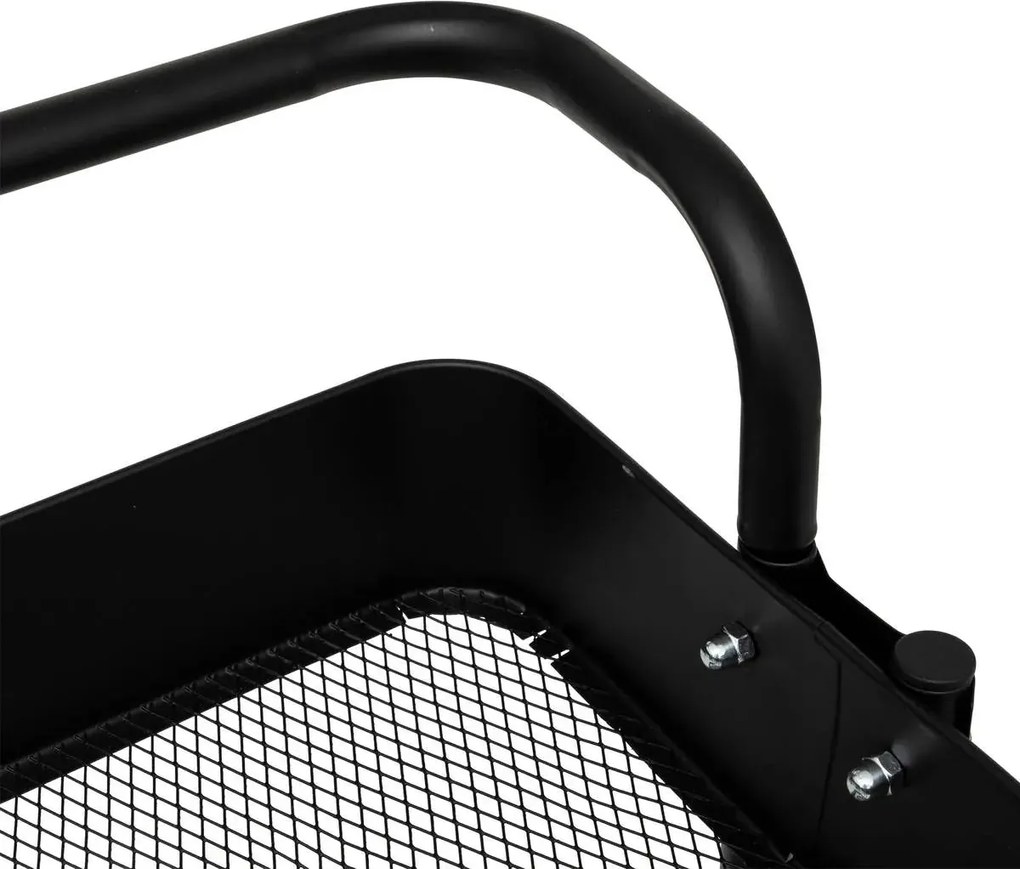 Кухненска количка 5five Black Edition, Черен, Метал, 3 нива