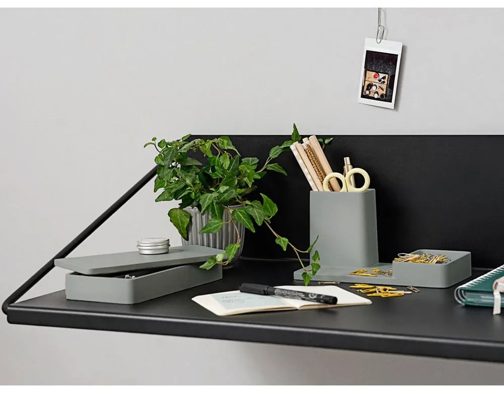 Органайзер за канцеларски материали от цимент Pebble - Zone