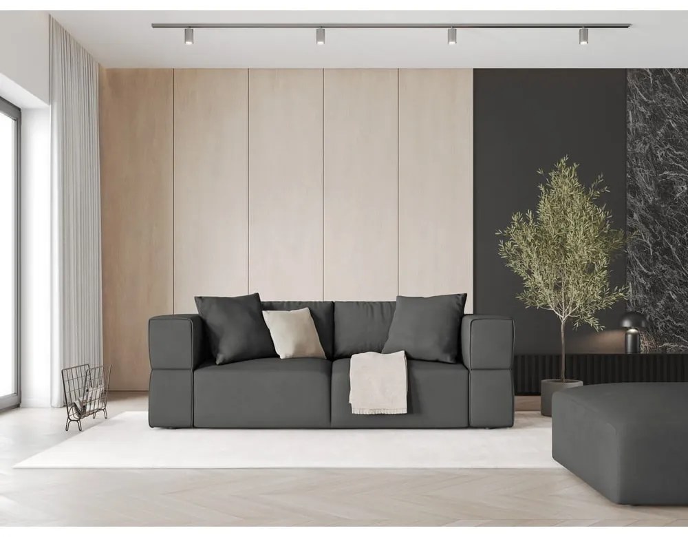 Тъмносив диван 214 cm Esther – Milo Casa