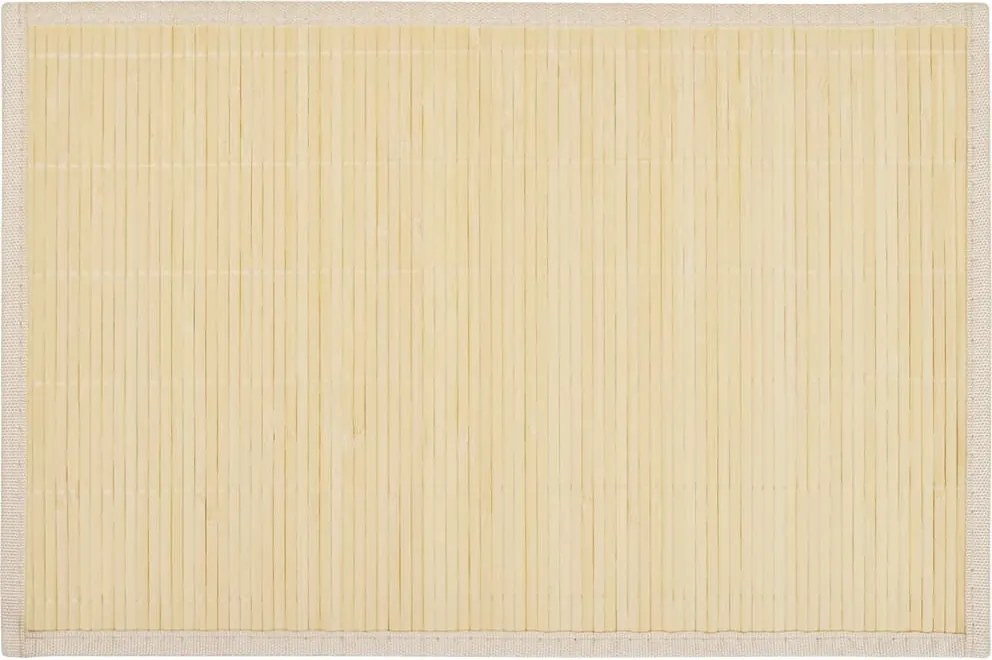 242107 vidaXL Бамбукови подложки за хранене 30 x 45 см, натурални - 6 бр