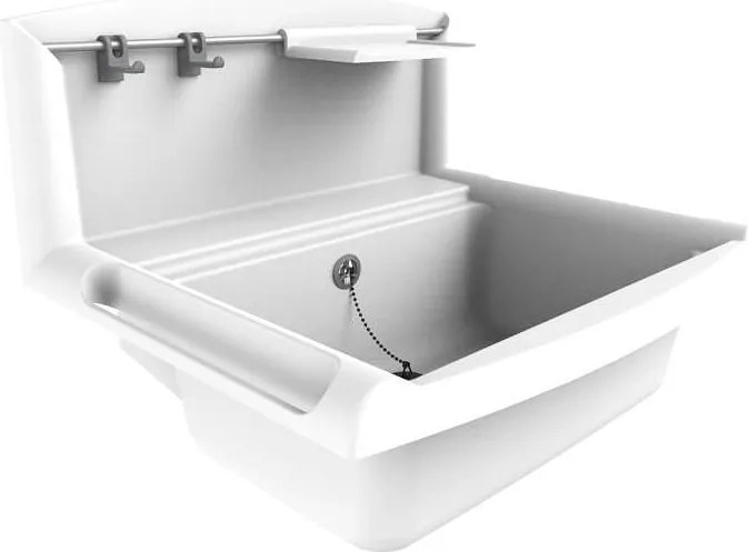 Умивалник Multiset за санитарни помещения, бял, VS60005C010099