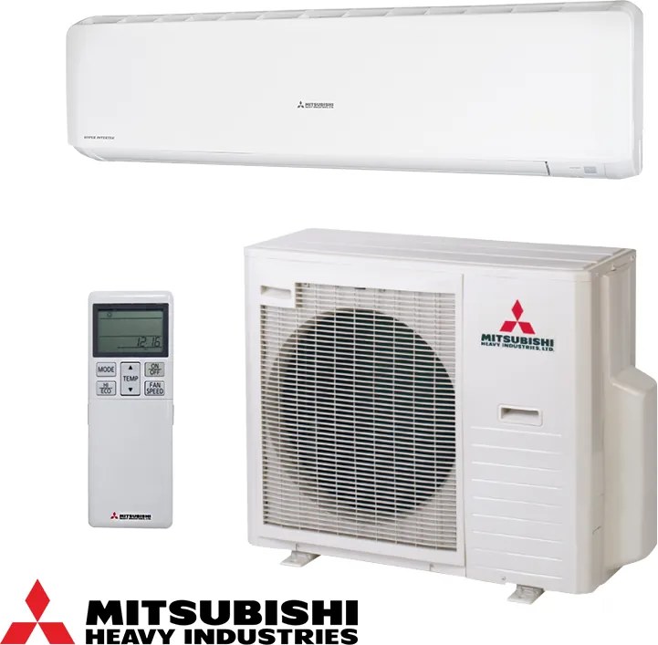 Инверторен климатик Mitsubishi Heavy Industries SRK71ZR-W/SRC71ZR-W, 24000 BTU, 49 м2, А++/А+, 3D Auto, R-32, Бял