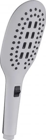 Подвижна душ глава 6372-2, бяла, 2 функции, 8.5х26.5см