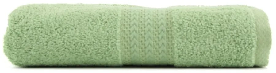 Зелена хавлиена кърпа от чист памук , 50 x 90 cm - Foutastic