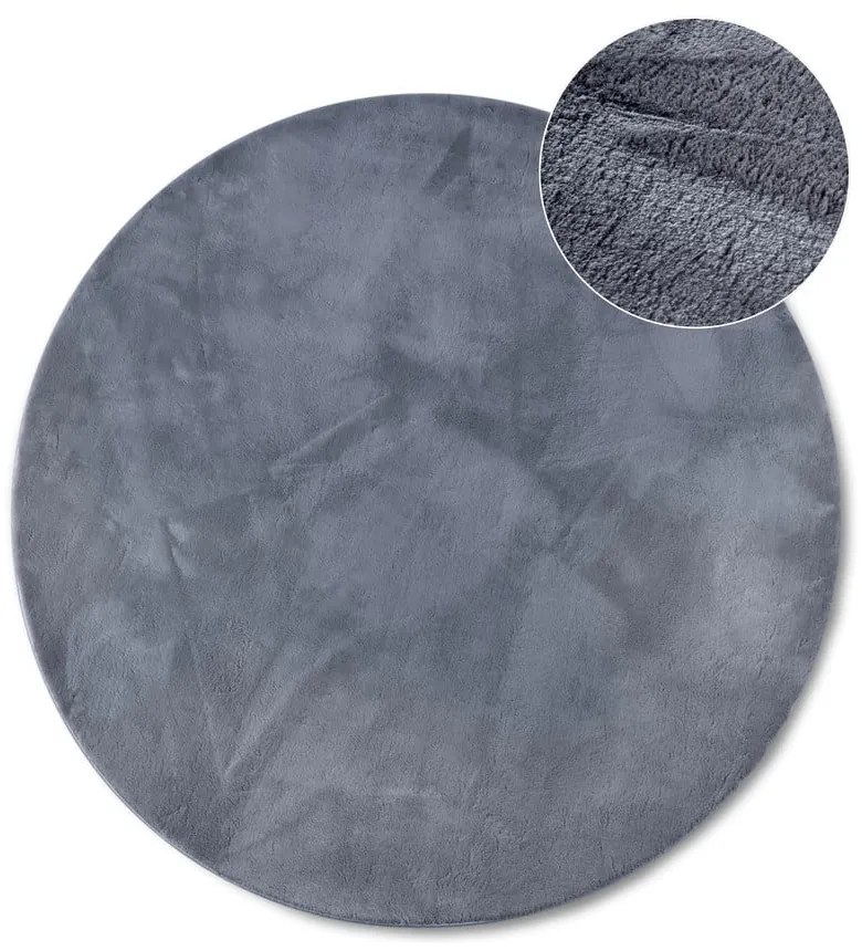 Антрацитен кръгъл килим ø 200 cm Leon – Villeroy&amp;Boch