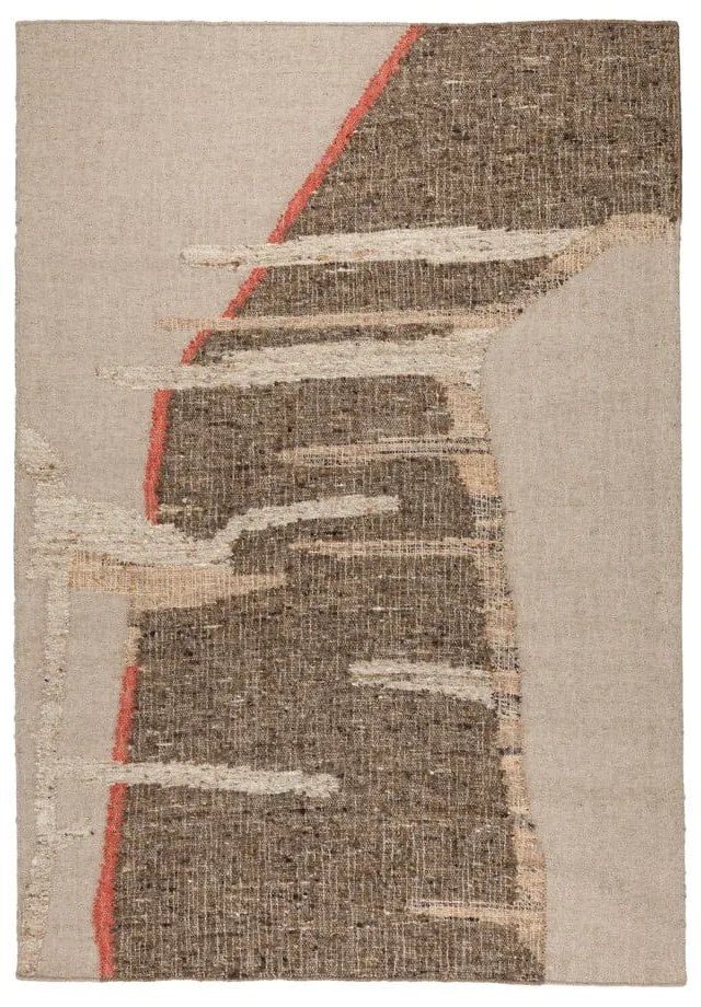 Кафяв/бежов вълнен килим 200x300 cm Briton – Dutchbone