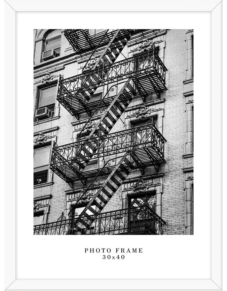 Бяла рамка за стена , 33 x 43 cm Floryda - Styler