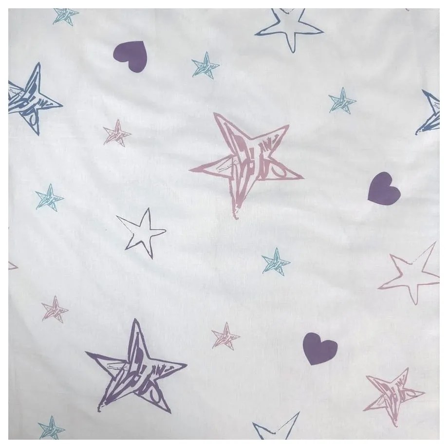 Единично детско памучно спално бельо 140x200 cm Lilo and Stitch "Heart" – Jerry Fabrics