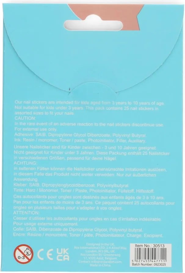 Творчески комплект от Sunny Sausage Dog – Nail stickers – Rex London