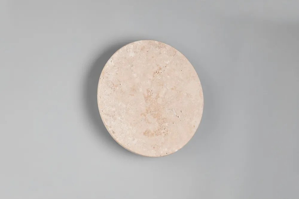 Каменна LED затъмняваща се стенна лампа в матово бял цвят Bobbin – Trio Select