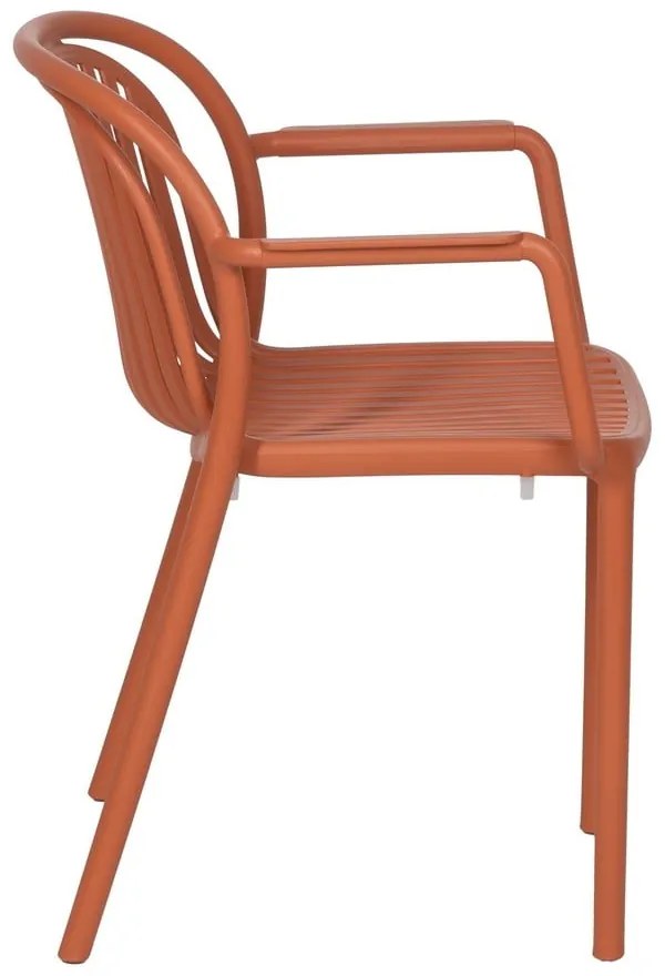 Теракотен пластмасов трапезен стол Alia – Ixia