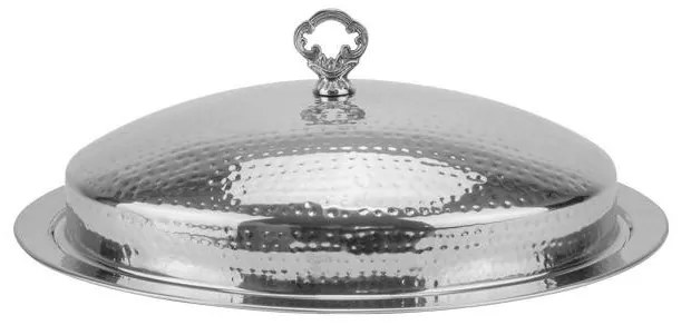 Horecano - Иноксово плато с капак овал с релеф 50x38.5cm-WICKED-(SG-82671(B)