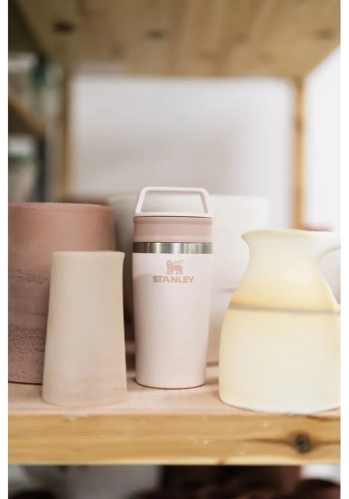 Светлорозова термочаша от неръждаема стомана 350 ml Café-To-Go Rose Quartz – Stanley