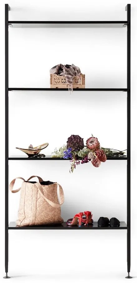 Черна етажерка за книги 94x210 cm Edge by Hammel - Hammel Furniture