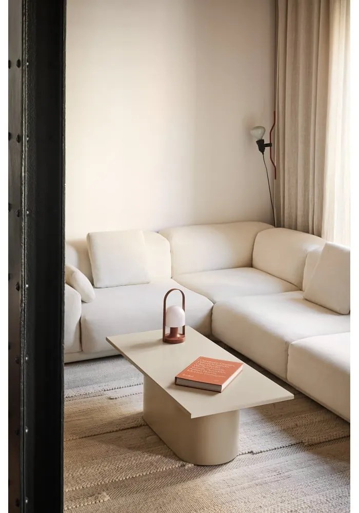 Кремава масичка за кафе 50x111 cm Totem – Teulat