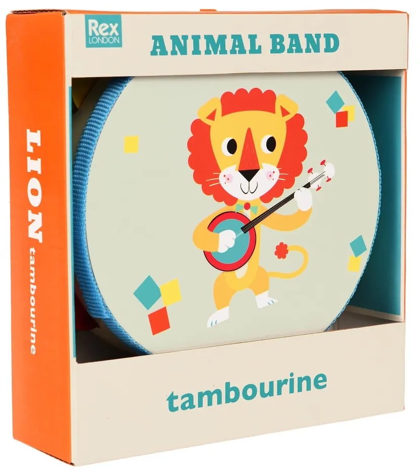 Музикална играчка Tambourine Animal Band – Rex London