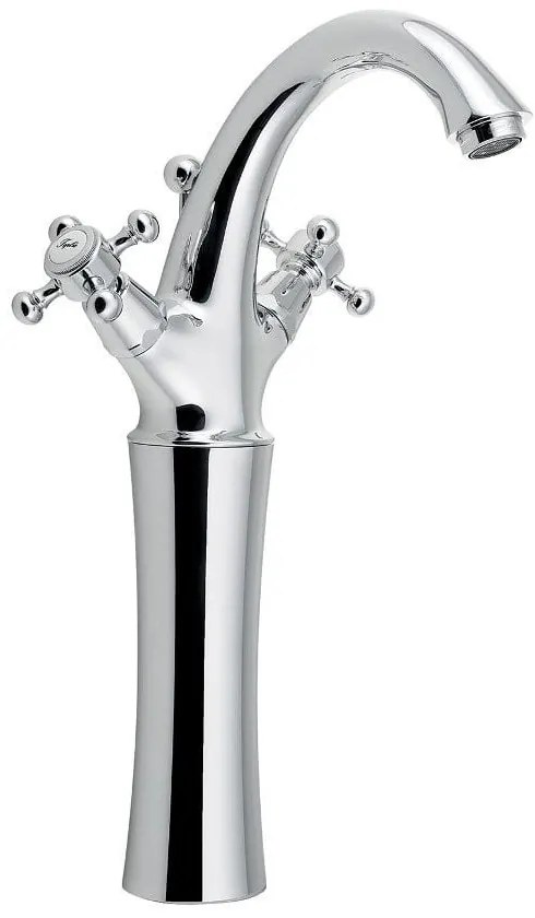 Стояща батерия за мивка в лъскаво-сребрист цвят Antea – Sapho